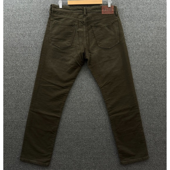 Polo Ralph Lauren Jeans‎ Mens 34x30 Green Varick Slim 625 Canvas Cotton Pants - Picture 3 of 14